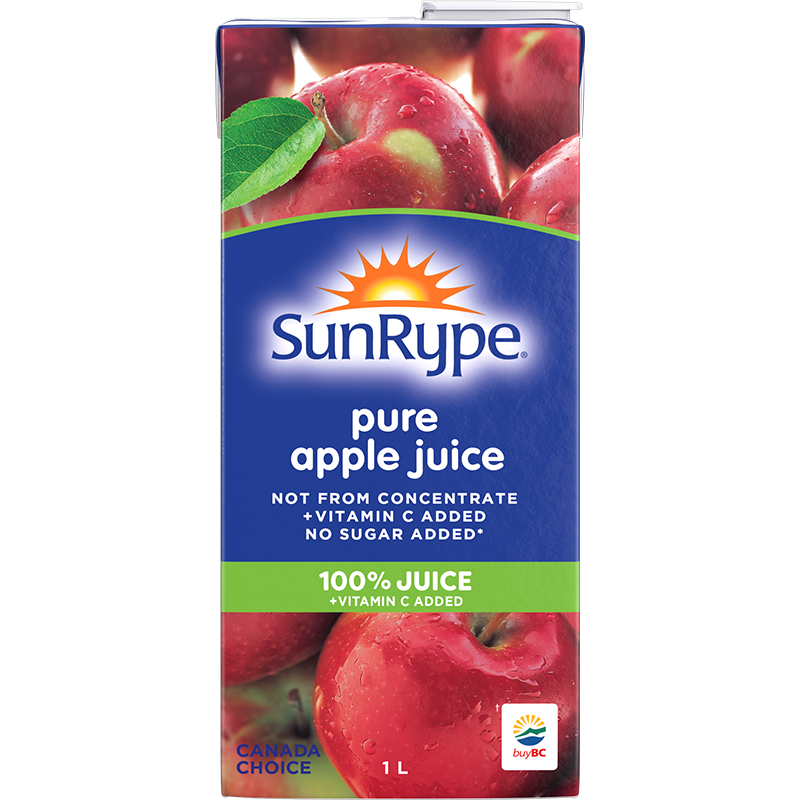 SunRype Not from Concentrate APPLE JUICE NOT FROM CONCENTRATE Tetra Slim 1L