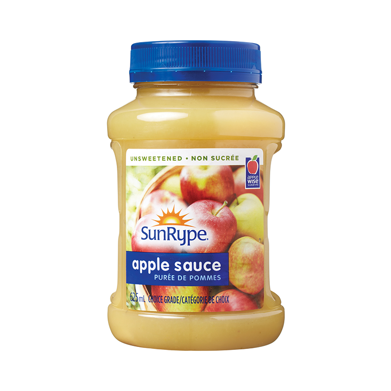 SunRype Apple Sauce UNSWEETENED APPLE SAUCE Plastic PET 625mL