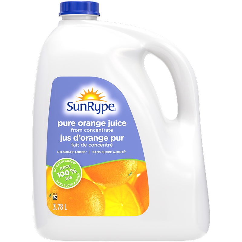SunRype 100% Juice ORANGE Plastic PET 3.78L