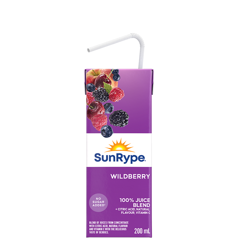 SunRype 100% Juice WILDBERRY Tetra 200mL