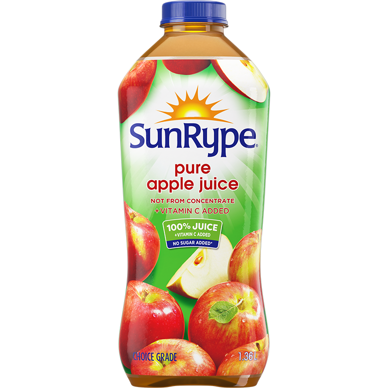SunRype Not from Concentrate APPLE JUICE NOT FROM CONCENTRATE Plastic PET 1.36L