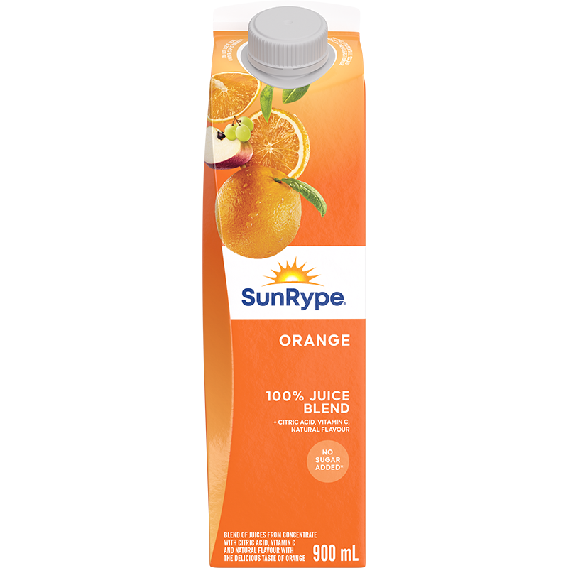 SunRype 100% Juice ORANGE Gable Elopak 900mL