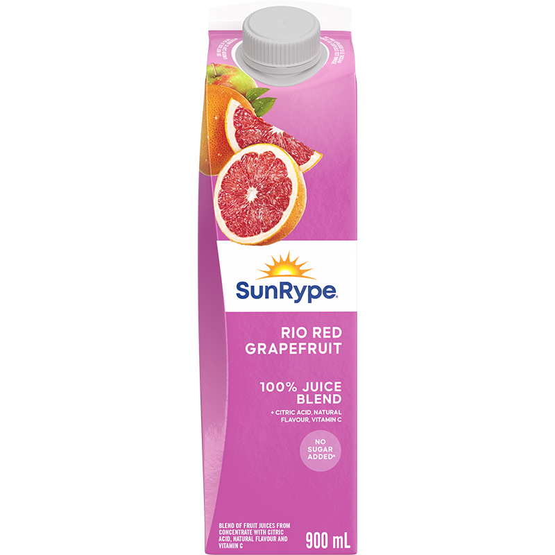 SunRype 100% Juice RIO RED GRAPEFRUIT Gable Elopak 900mL