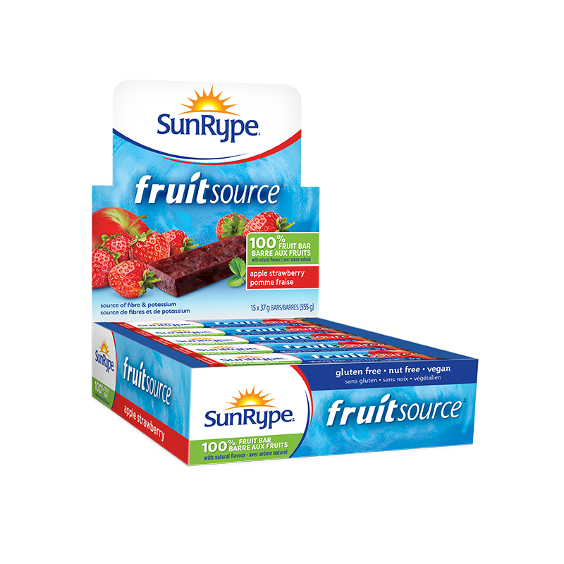 SunRype Fruitsource APPLE STRAWBERRY Carton 15 X 37g