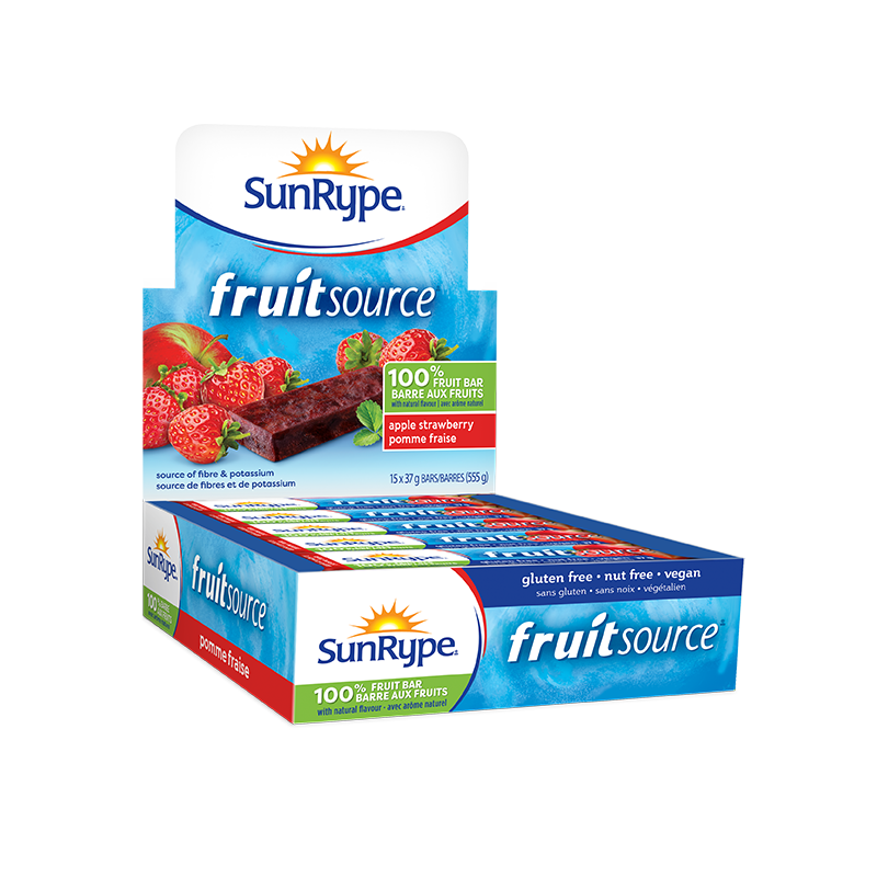 SunRype Fruitsource POMME FRAISE Carton 15 X 37g